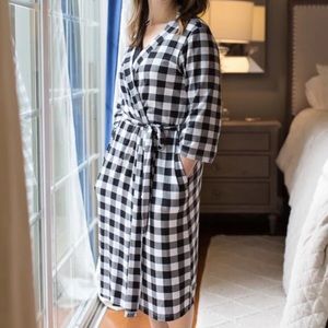 Buffalo Plaid Milkmaid Robe